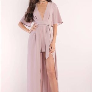 NWT Tobi romper/high-low mauve dress